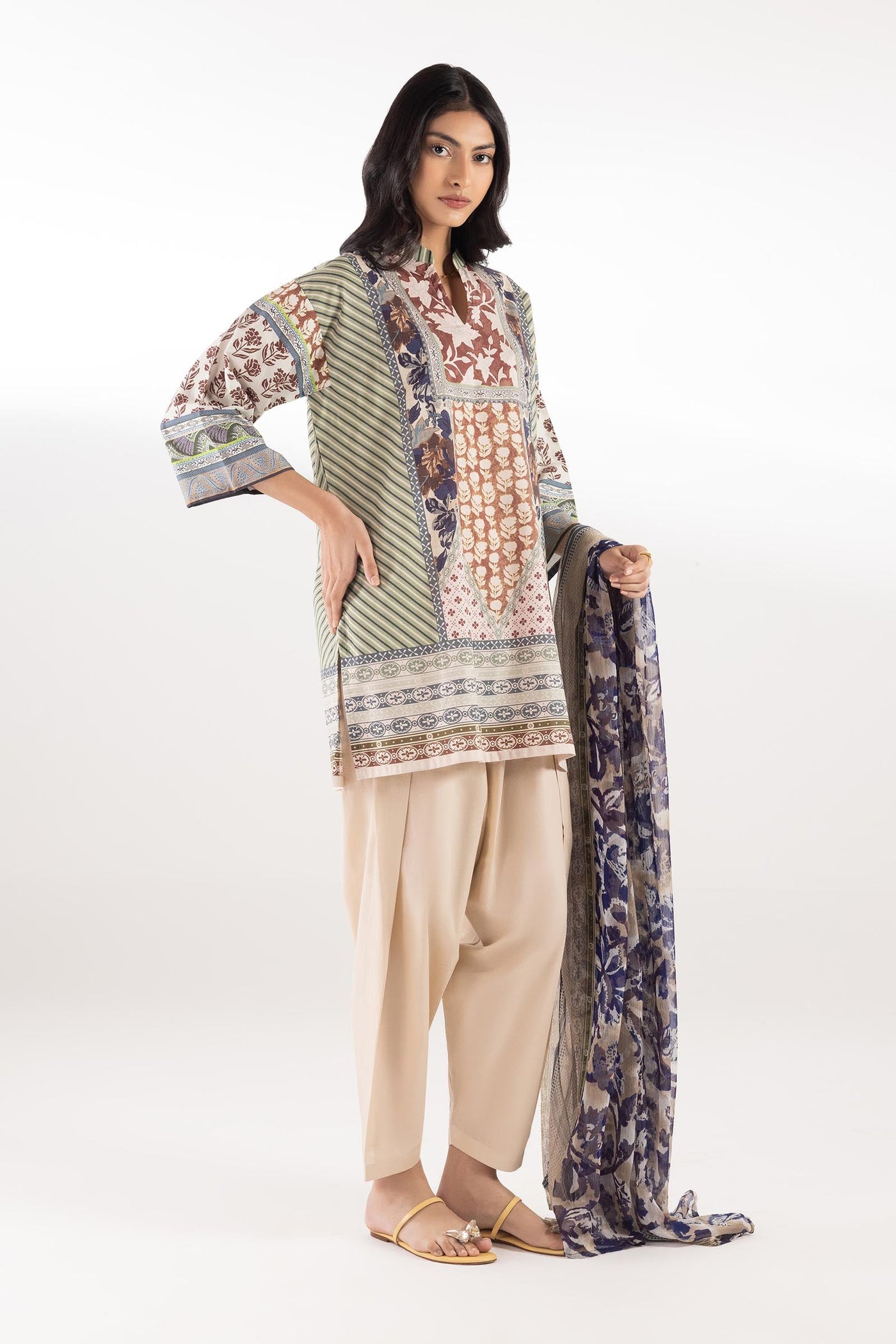 Stitched Mahay Suit
