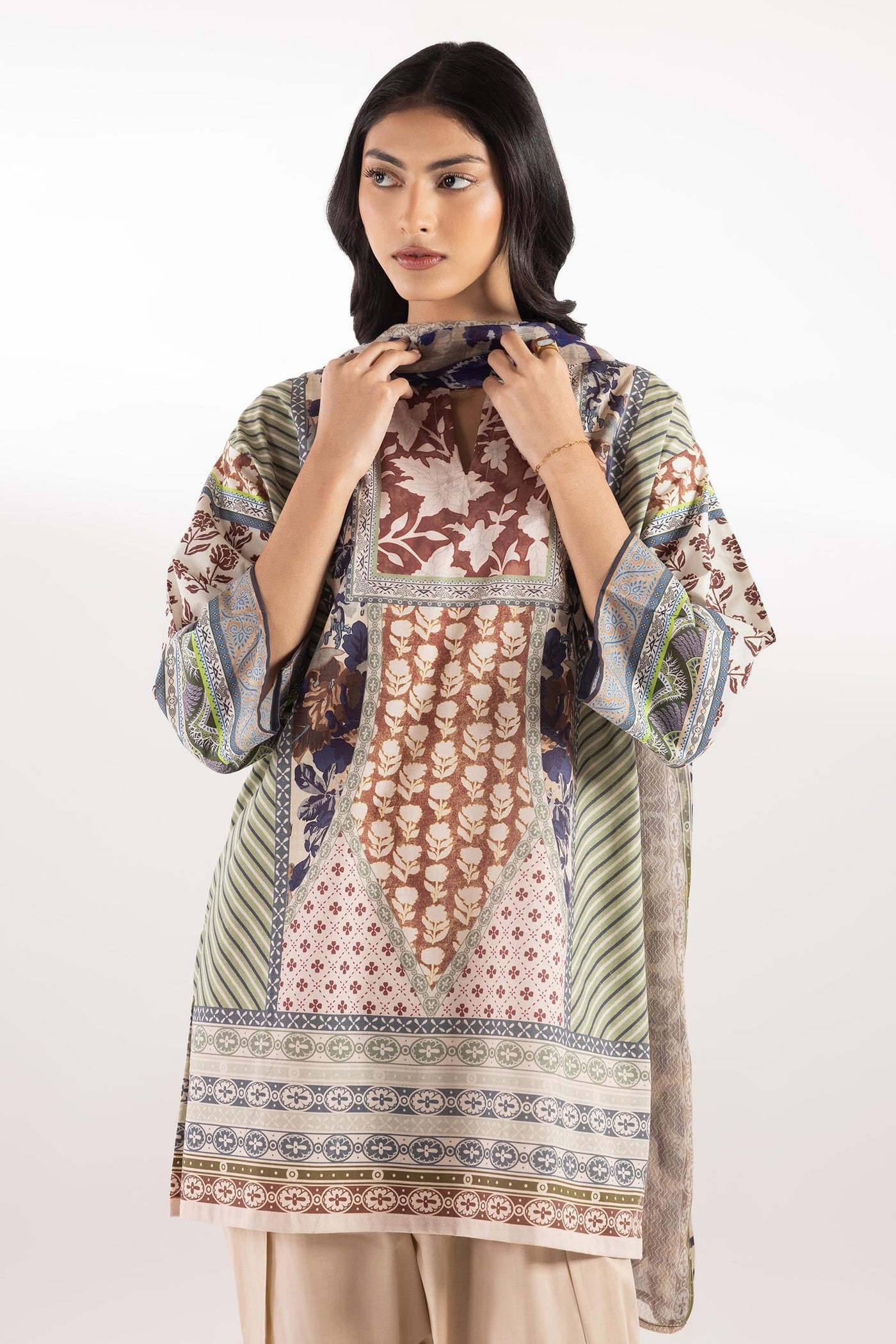 Stitched Mahay Suit