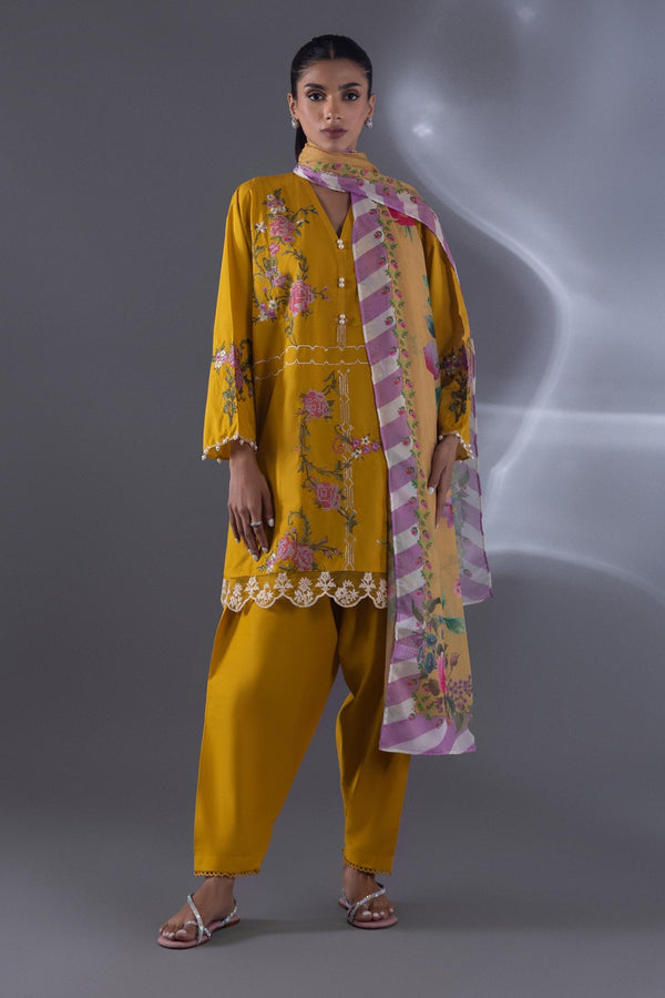 Stitched lawn Skinny Shalwar