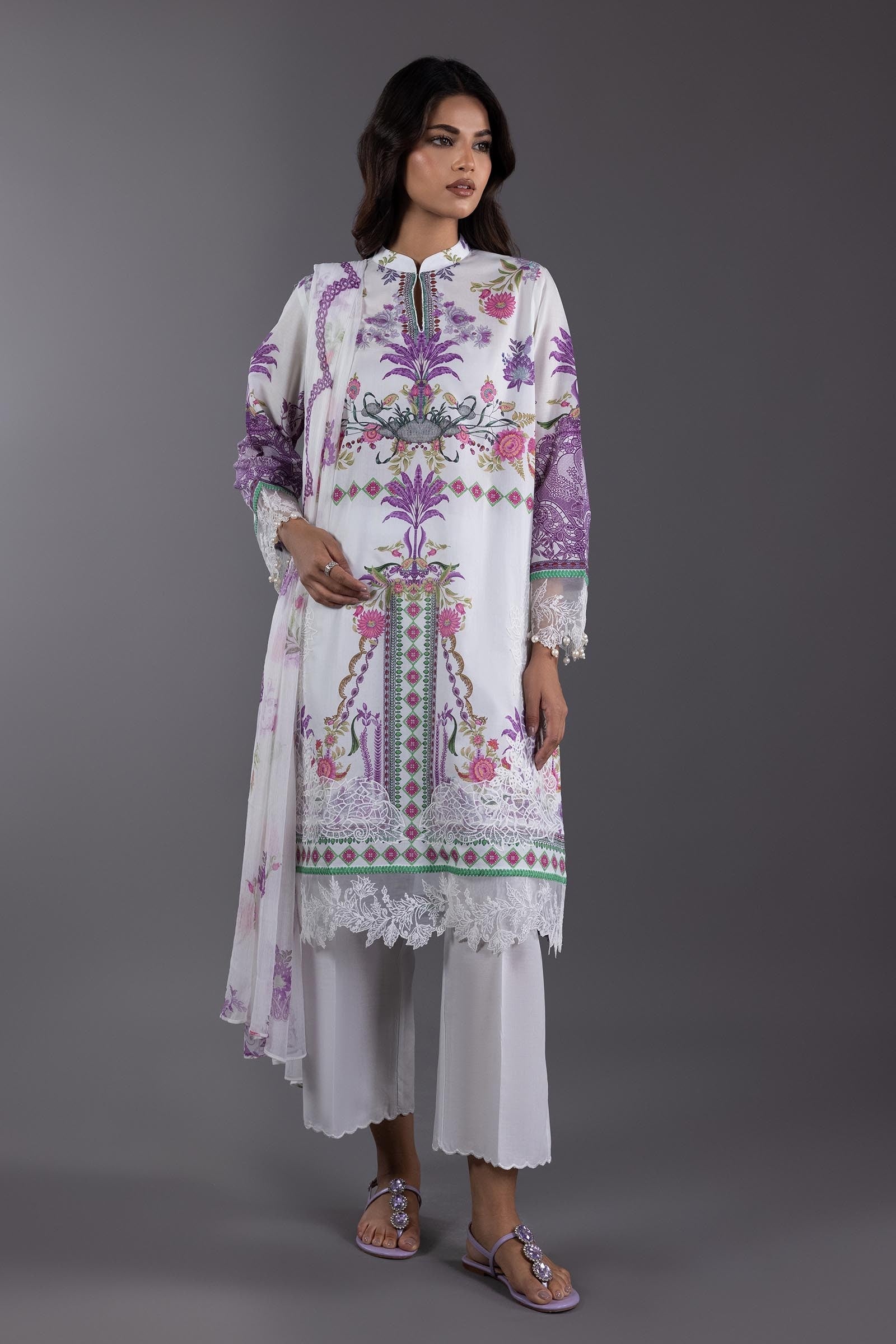 Stitched Lawn Suit