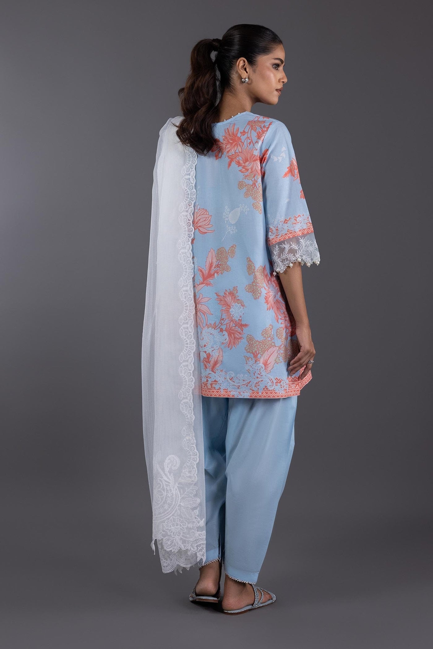Stitched Satin Shirt + Bottom