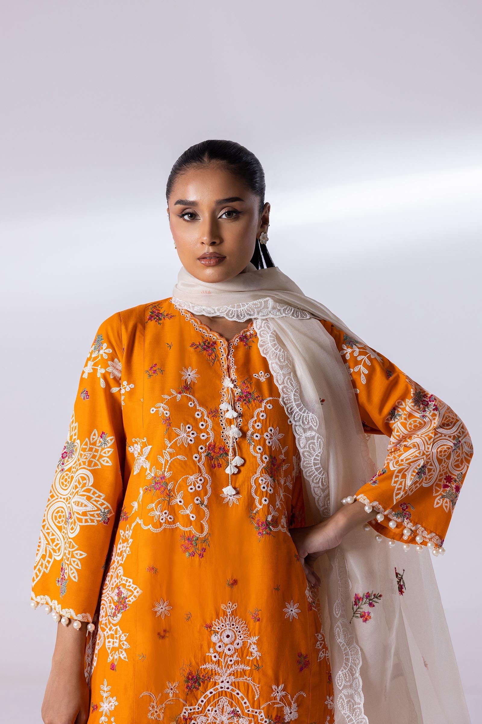 Stitched Lawn Embroidered Suit