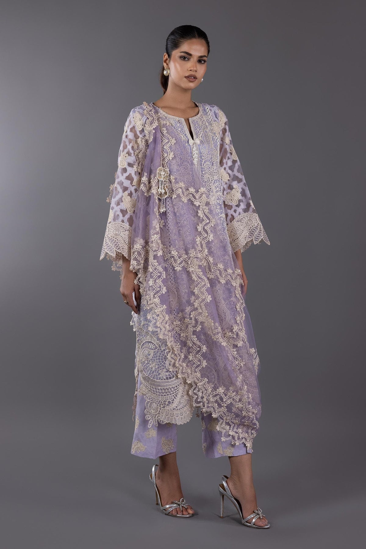Stitched Signature Shirt + Bottom + Dupatta