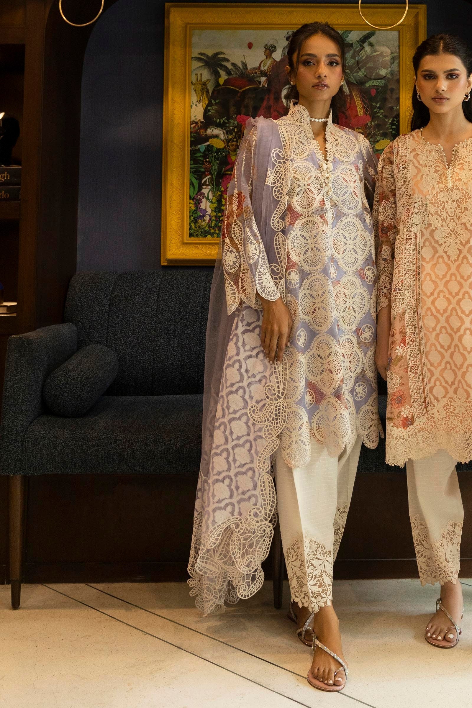 Stitched Signature Shirt + Bottom + Dupatta