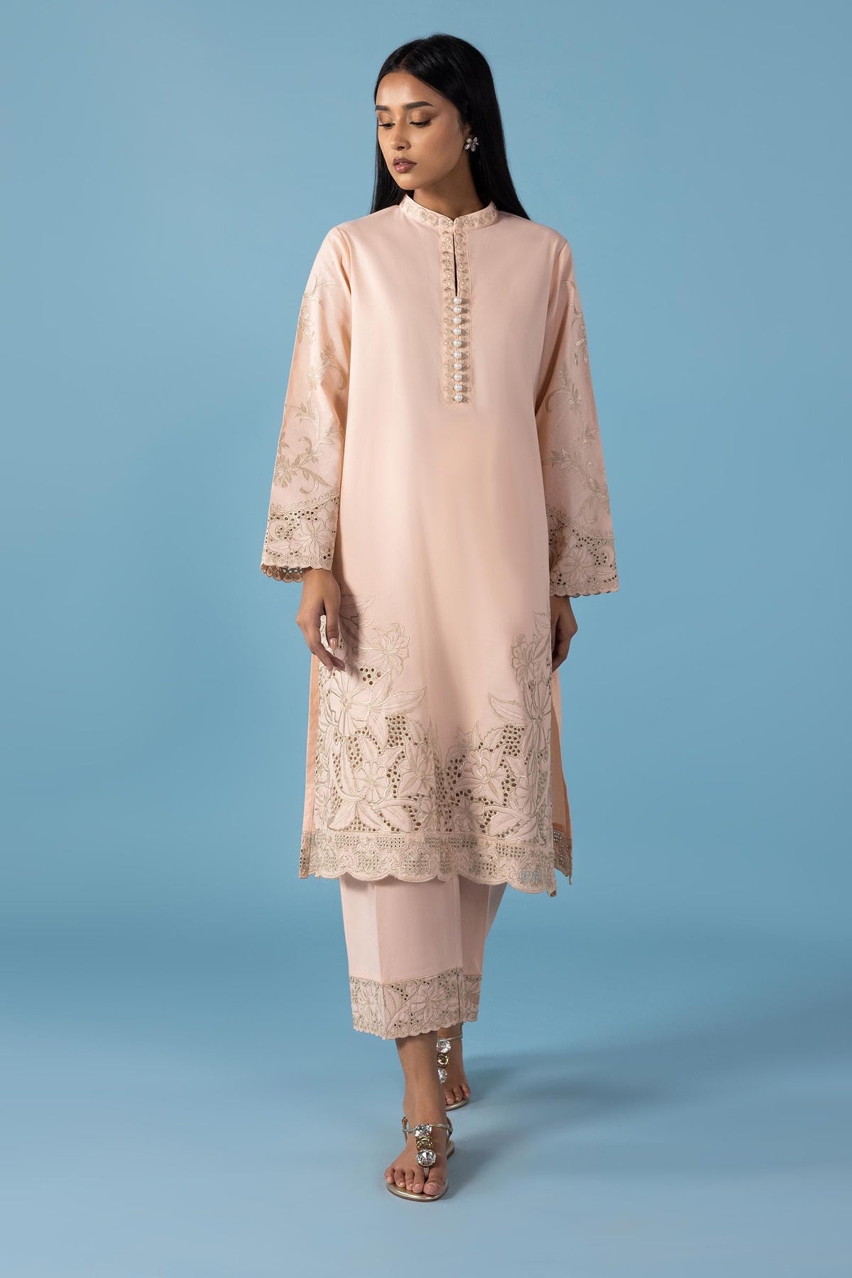 Stitched Lawn Embroidered Lawn Culotte