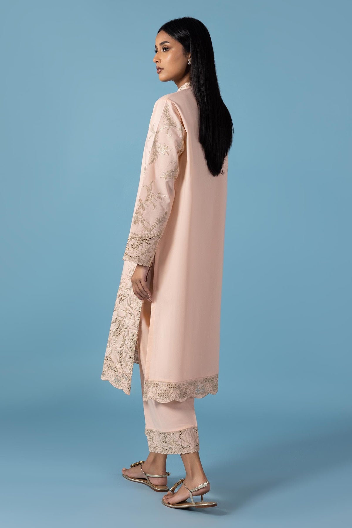 Stitched Lawn Embroidered Lawn Culotte