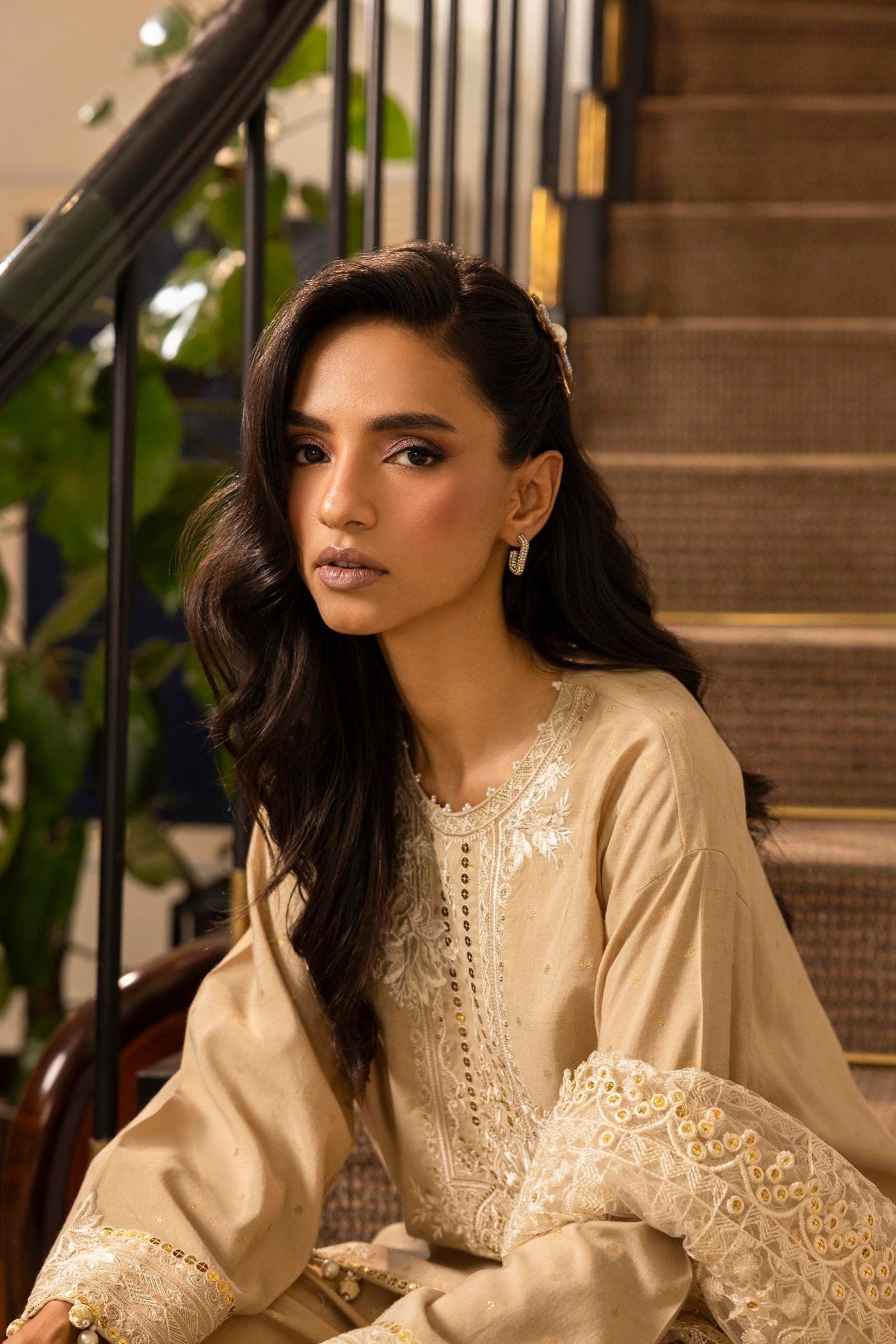Stitched Lawn Embroidered Shirt + Shalwar