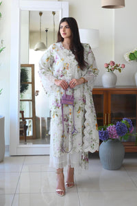 Stitched Lawn Embroidered Shirt