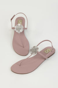 Pink Floral Flats