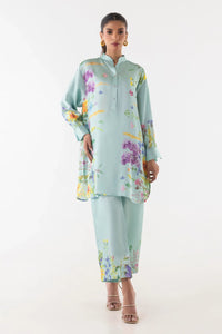 Stitched Poly Satin Shirt