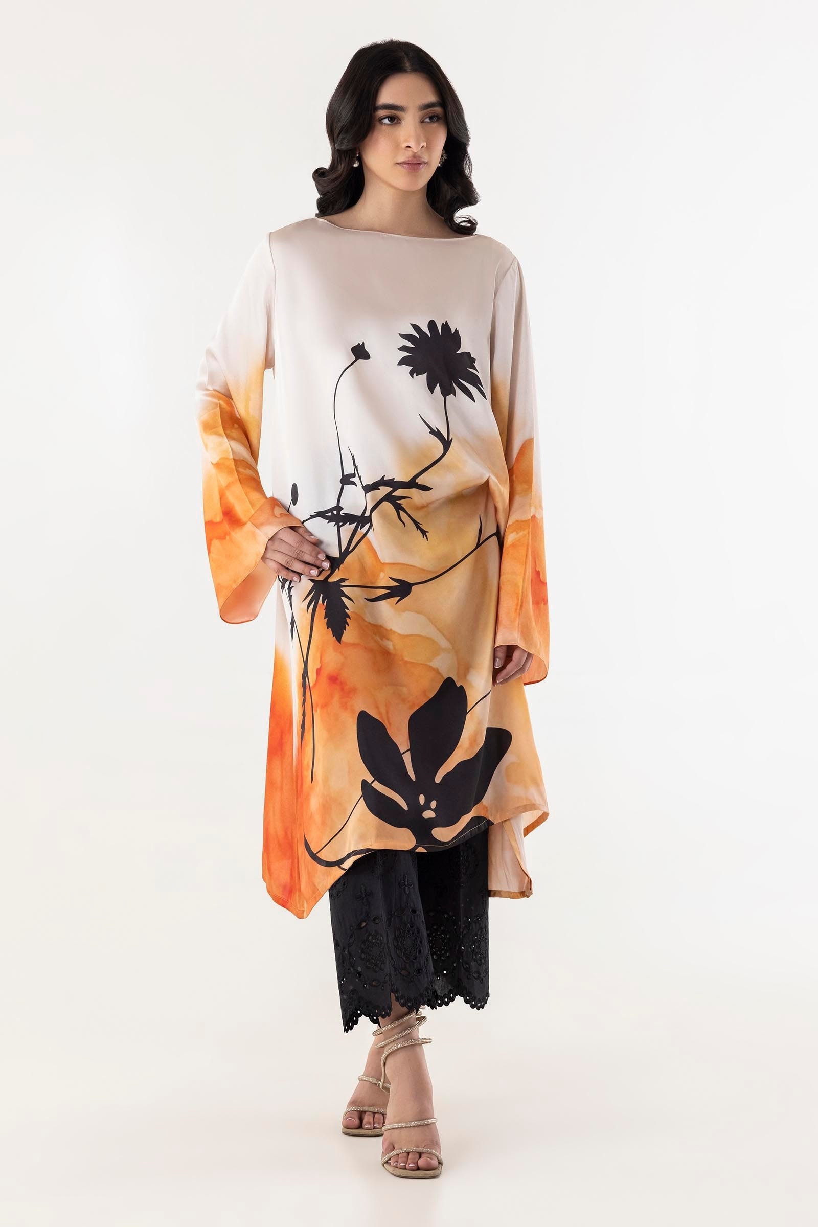 Mallow - Muave Embroidered Kurta