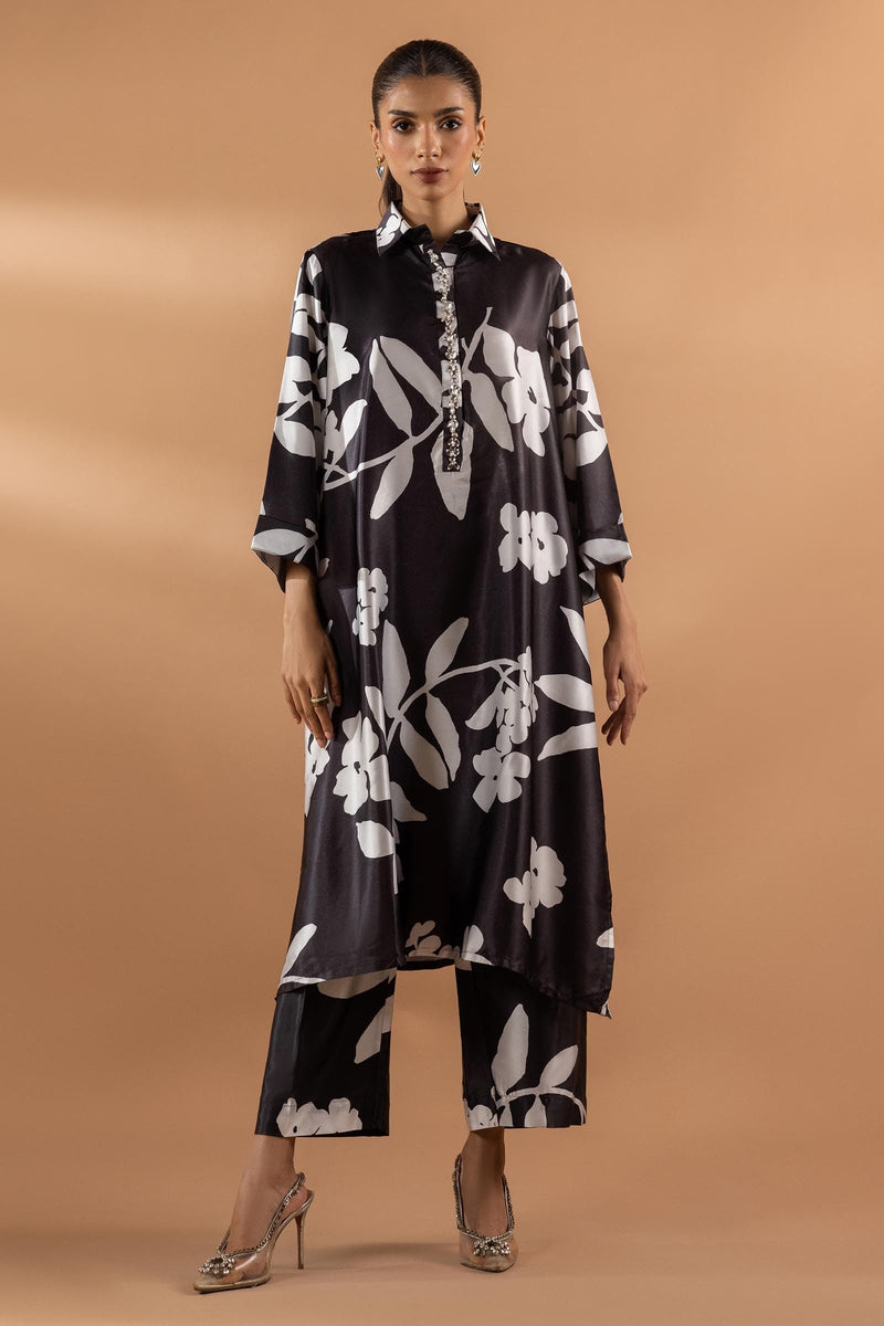 Stitched Satin Shirt