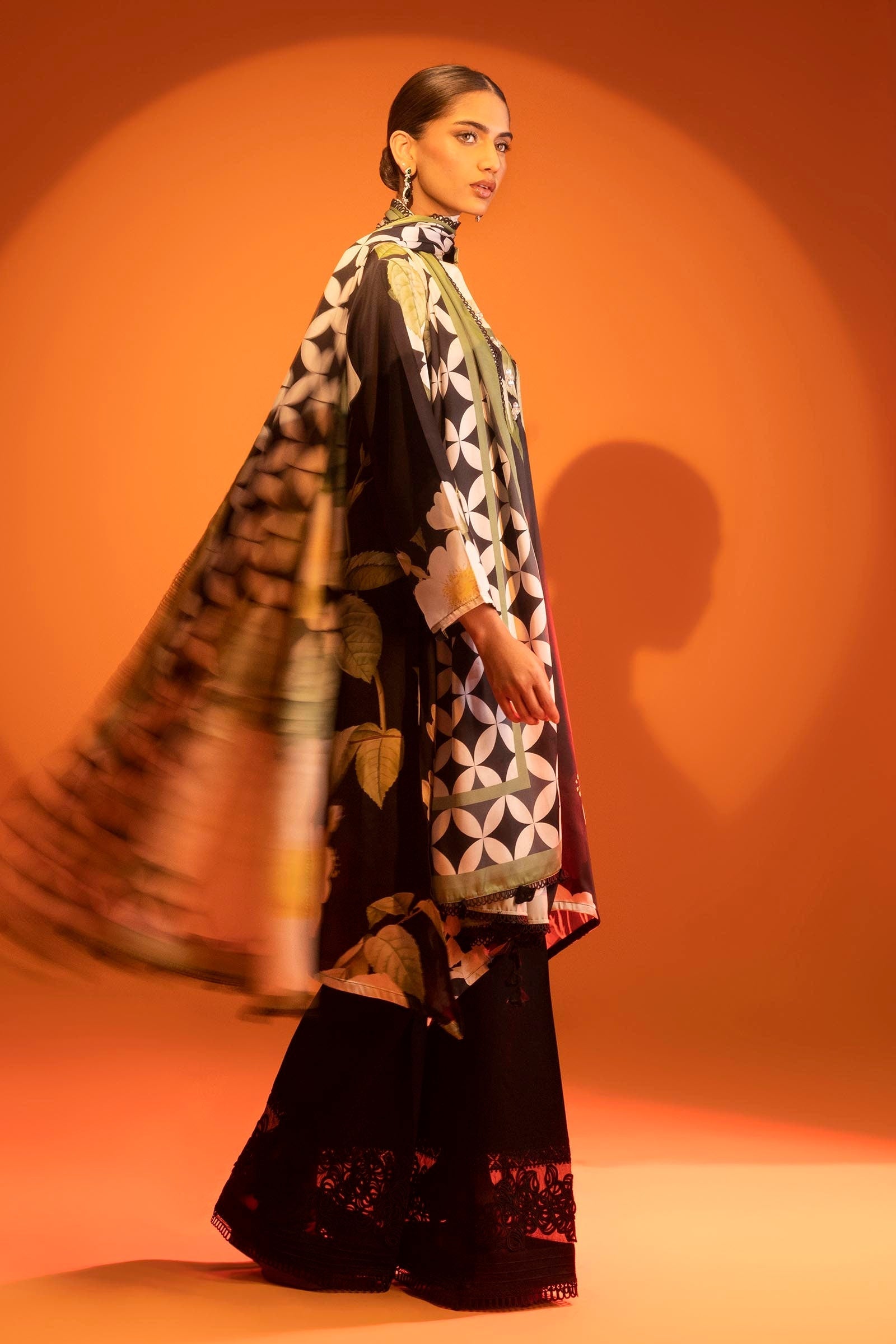 Stitched Silk Shirt + Dupatta