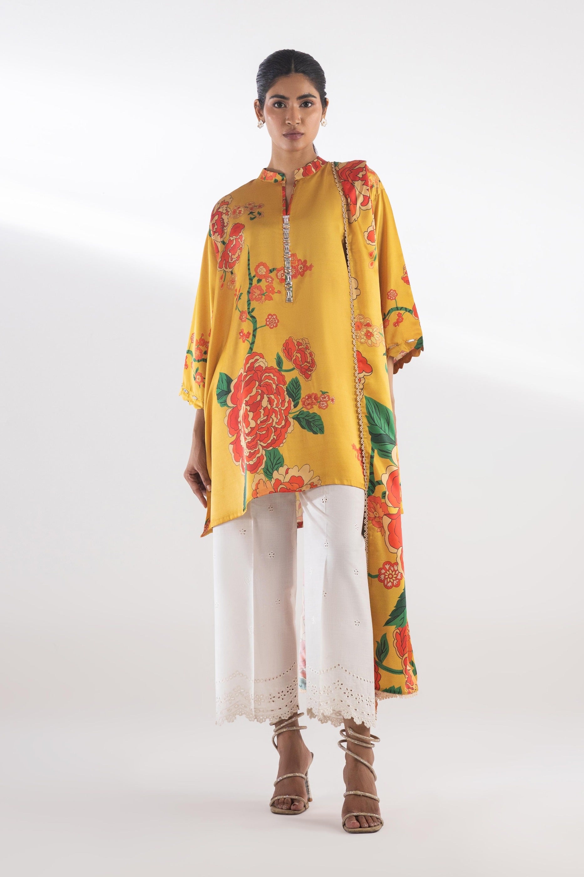 Stitched Silk Shirt + Dupatta