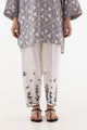 Stitched Linen Embroidered Skinny Shalwar