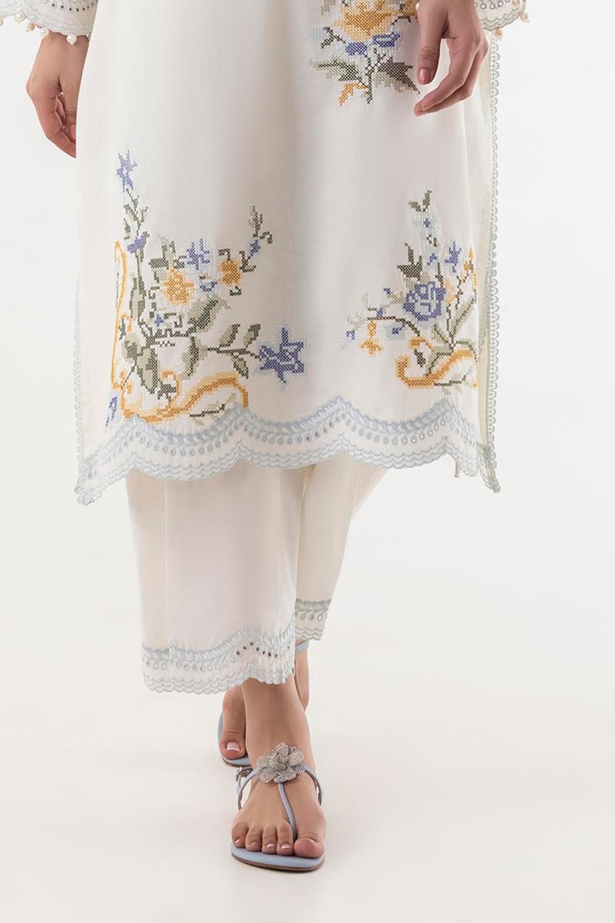 Stitched Lawn Culotte
