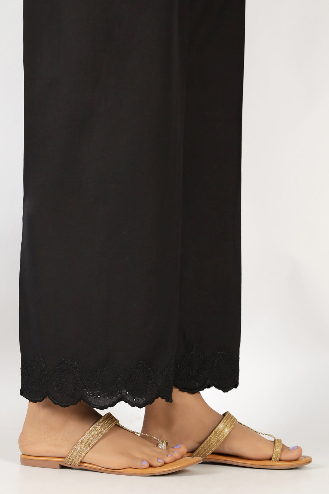 Embroidered Cotton Pant58582