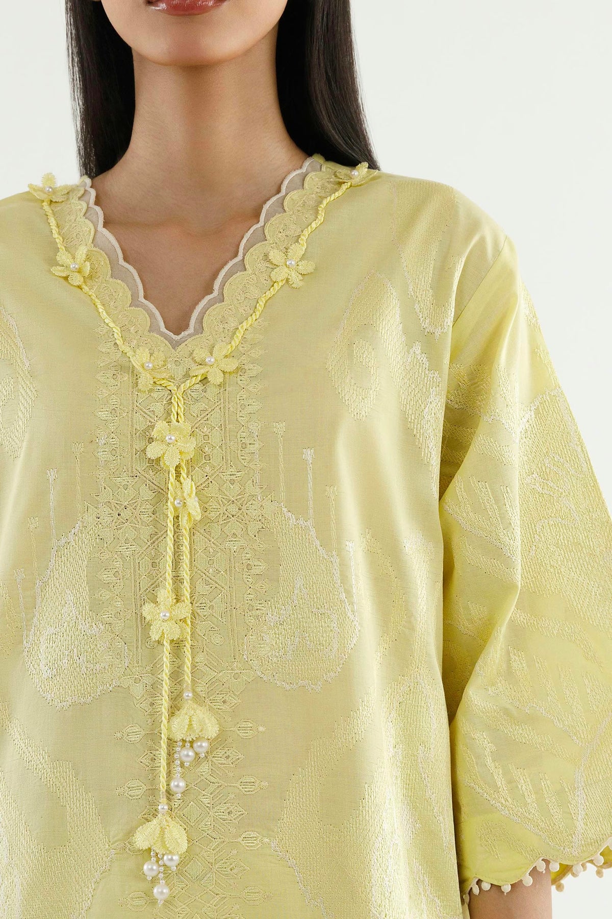 New In '26 - Stitched Embroidered Lawn Shirt+ Shalwar | SS26ESE428P2T