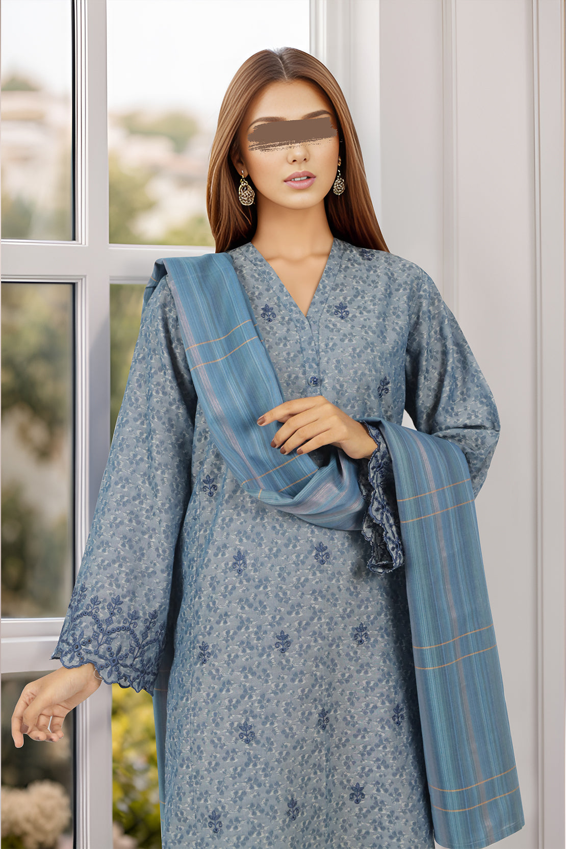Zari Strip Dupatta62660