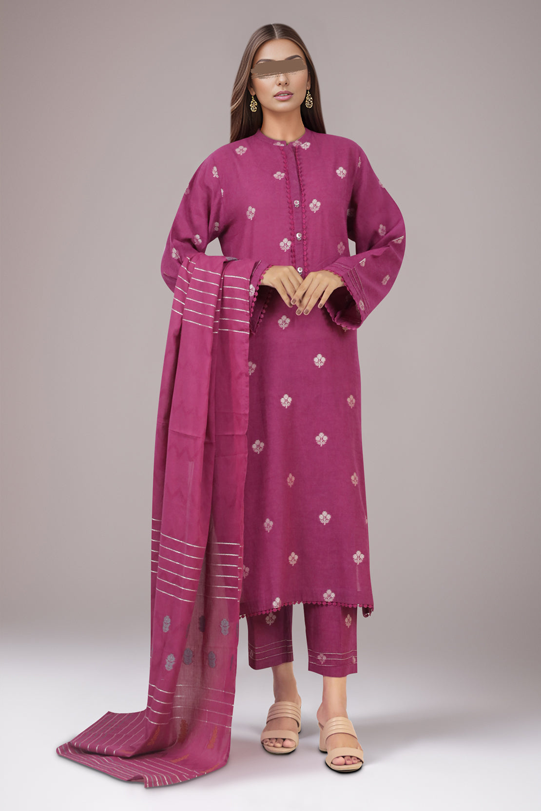 Cotton Jacquard Stole64185