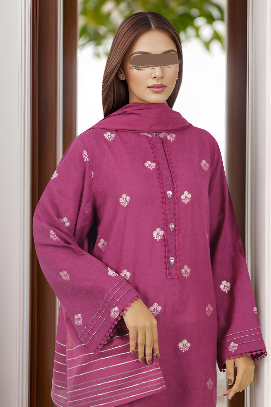 Cotton Jacquard Stole64185