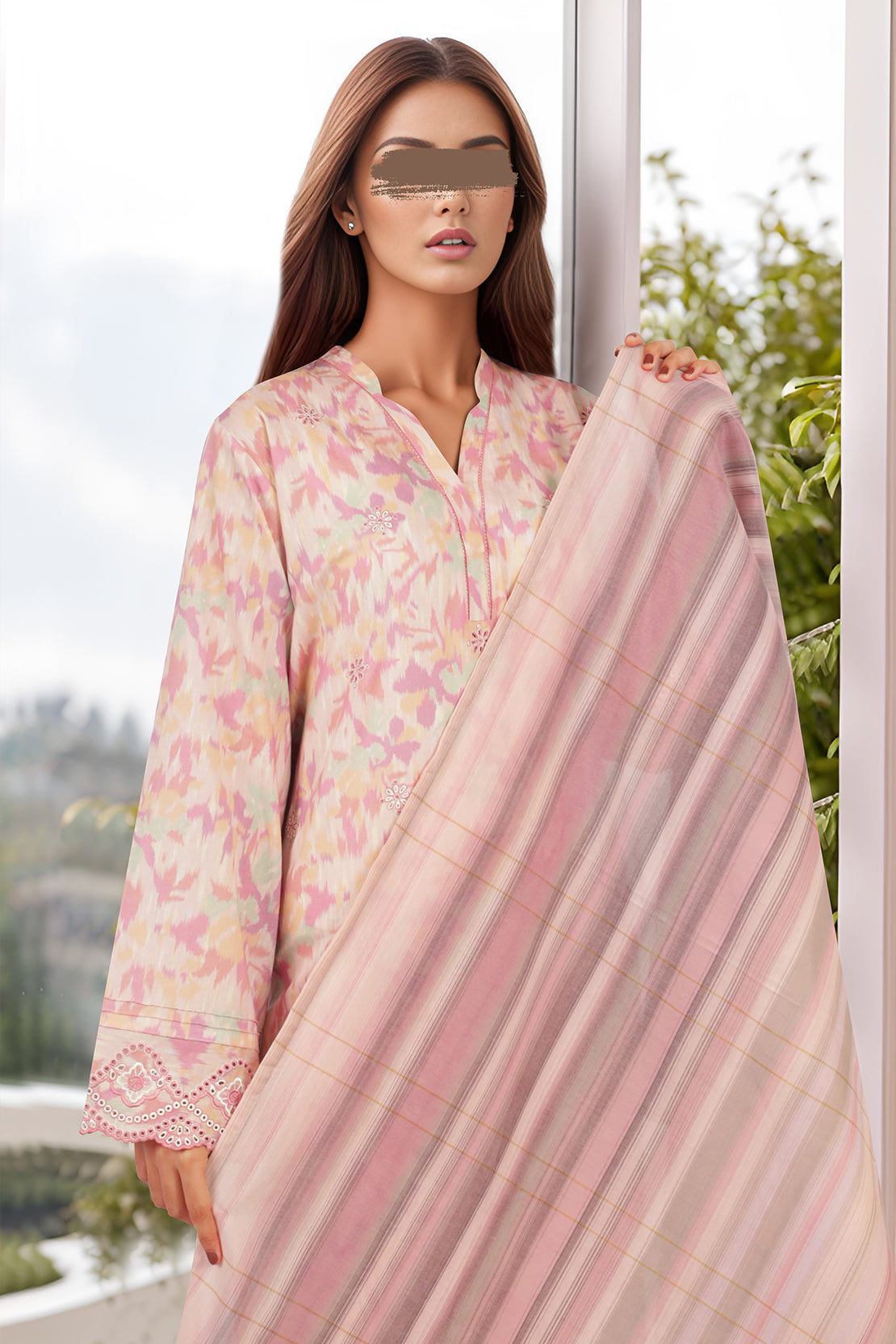 Zari Strip Dupatta60891