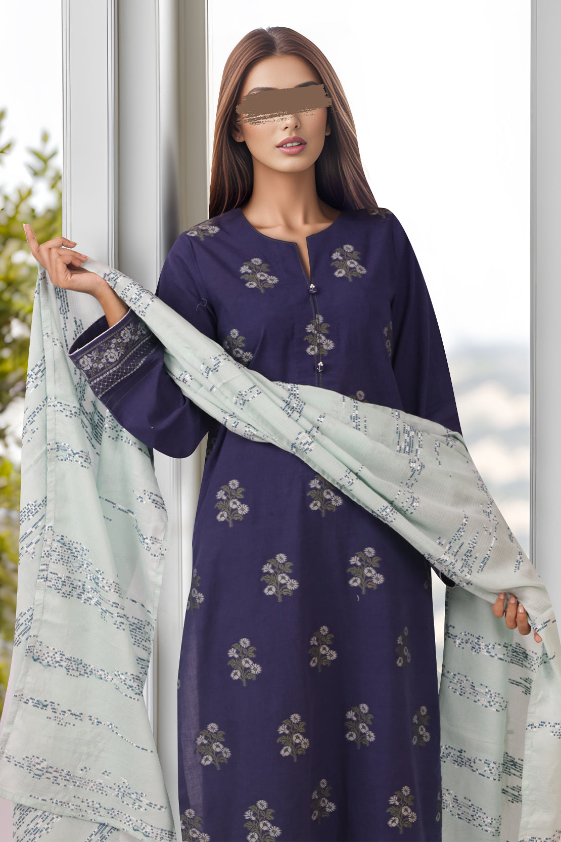 Cotton Jacquard Stole63624