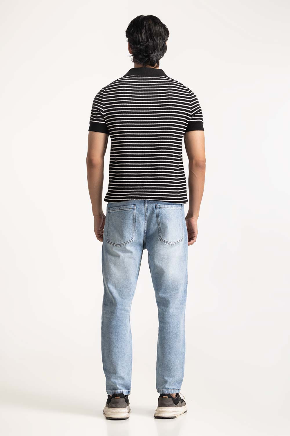 Striped Knit Polo