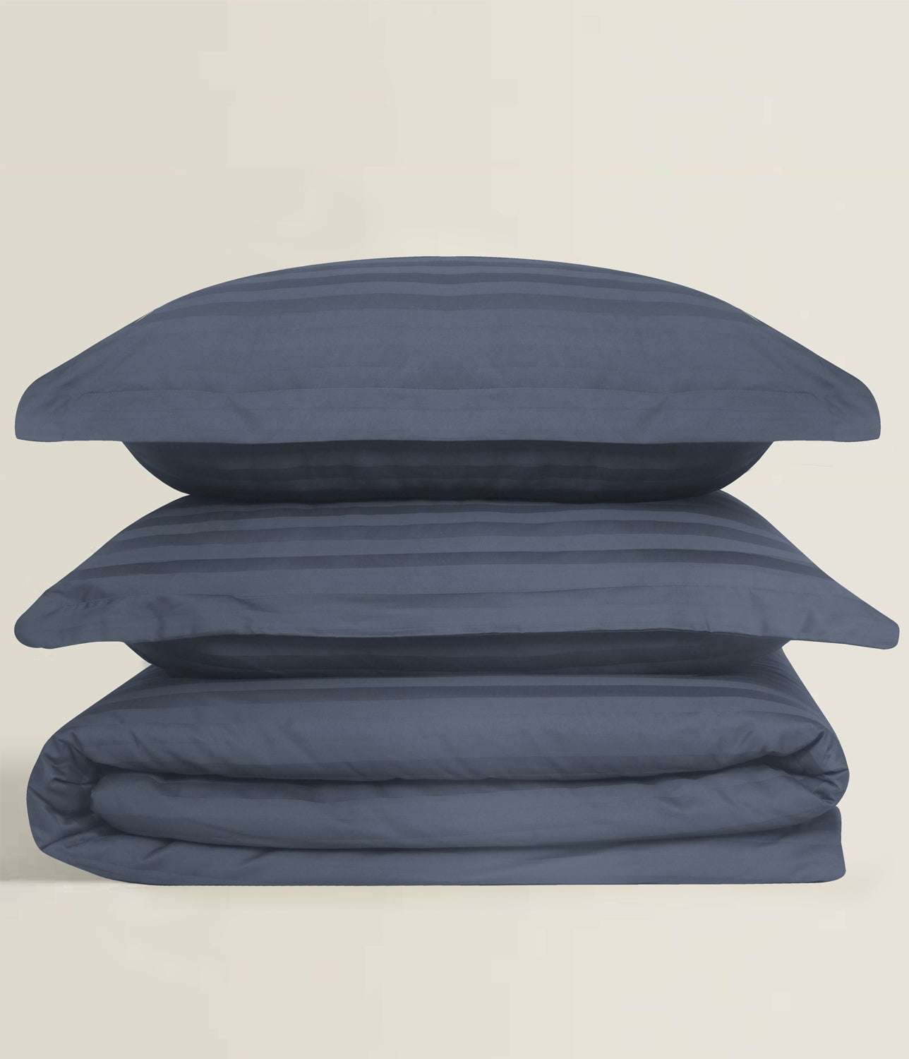 Stromy Stripe Satin T-250 Quilt Cover Set