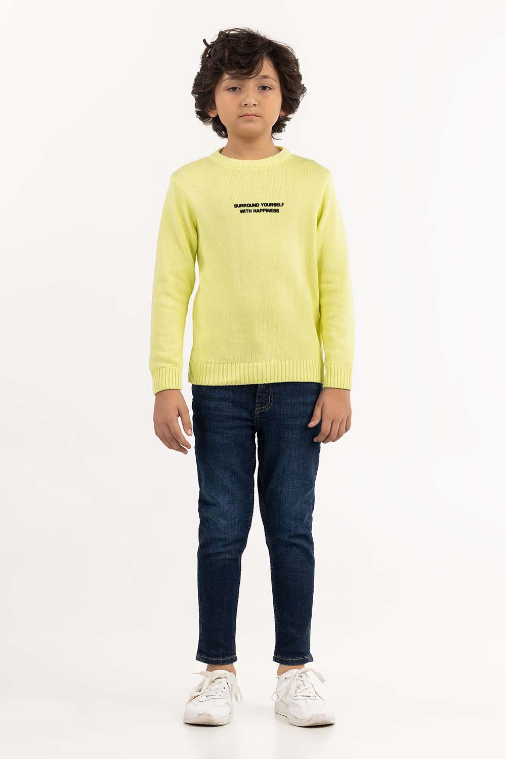 Toddler Boy Sunny Lime Sweater