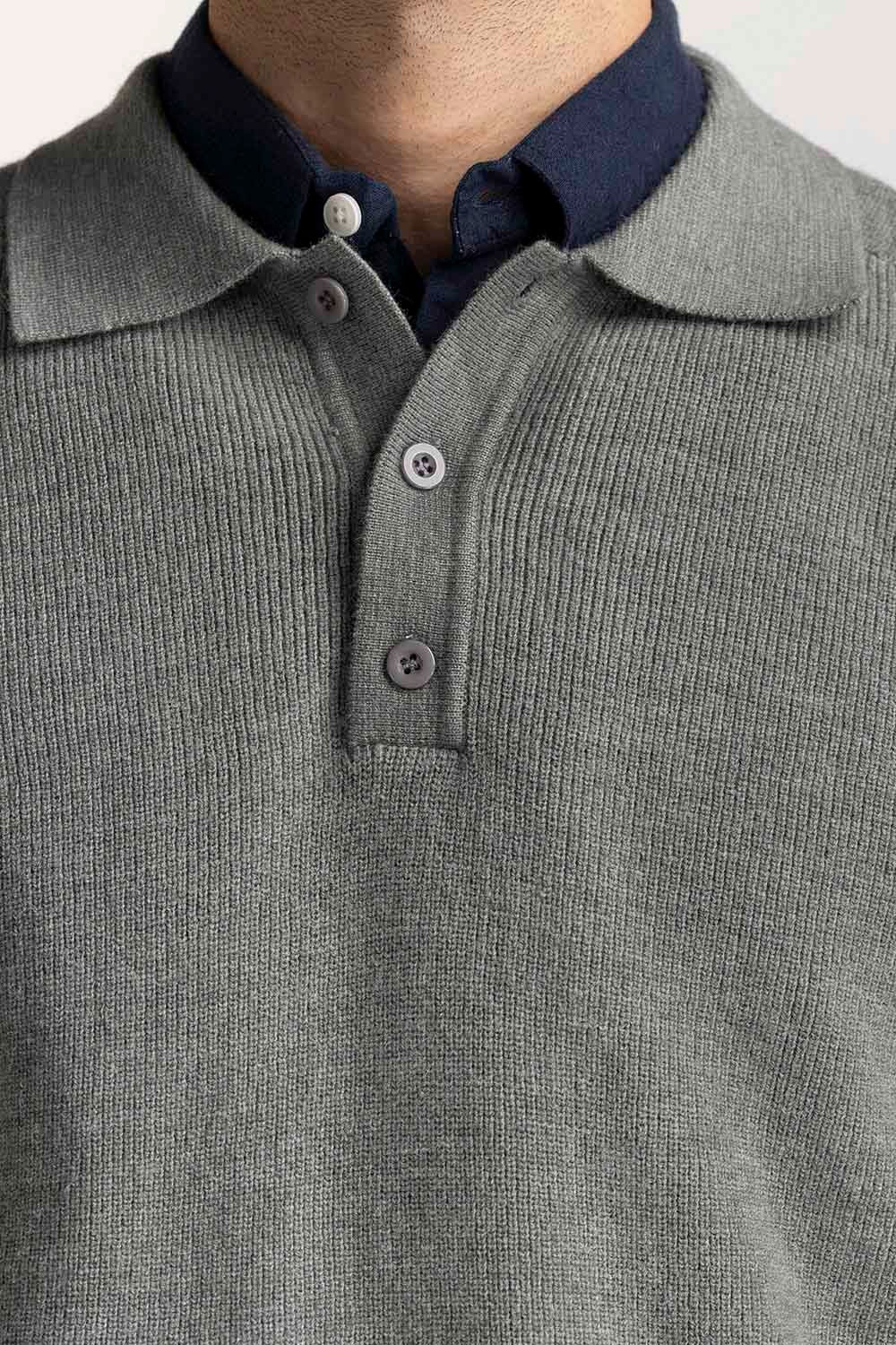 Sweater Knit Polo