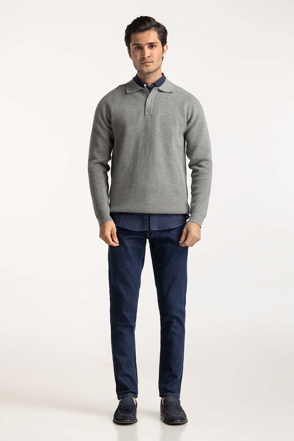 Sweater Knit Polo