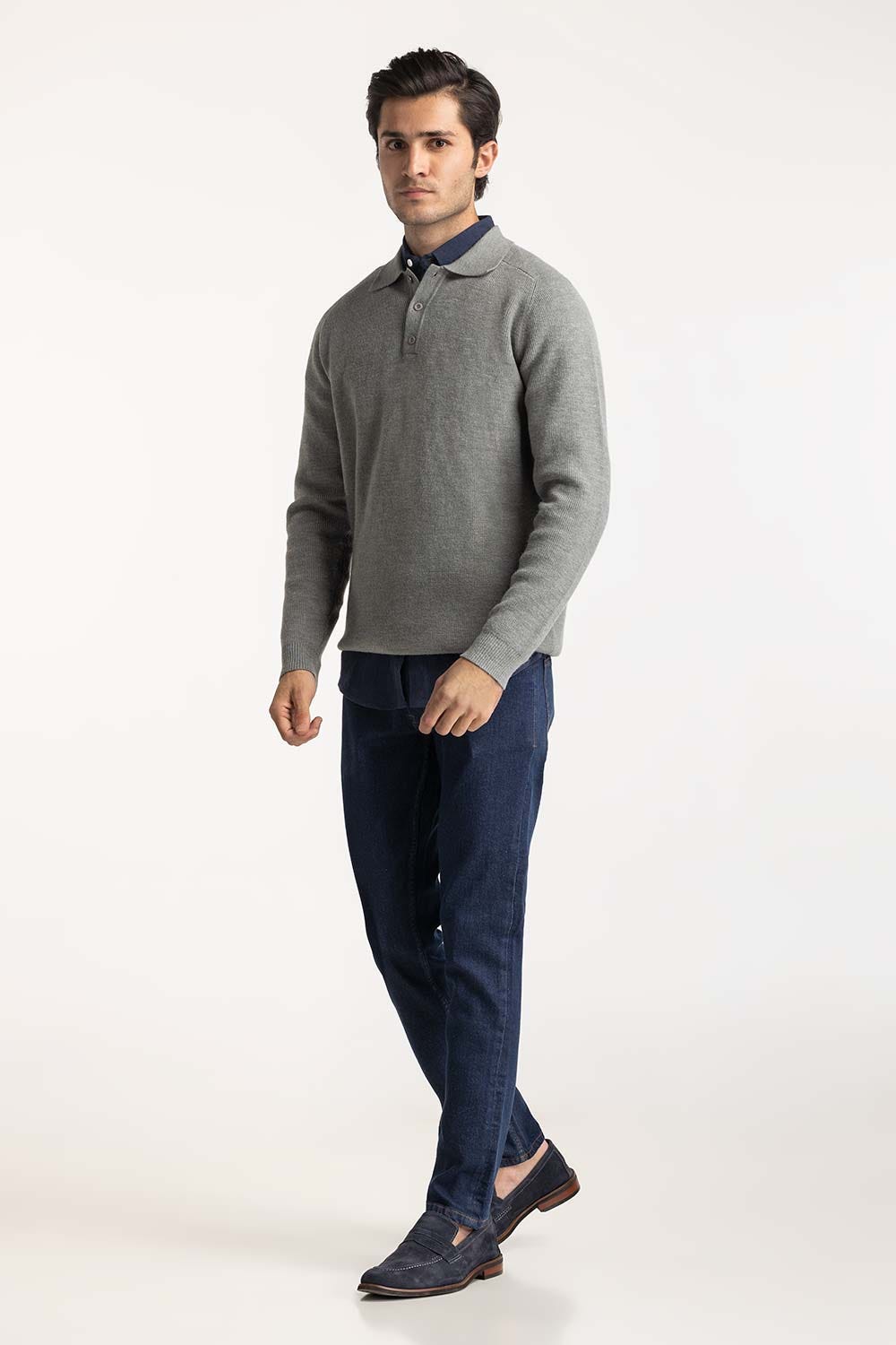 Sweater Knit Polo
