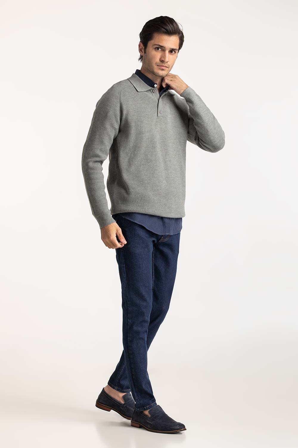 Sweater Knit Polo