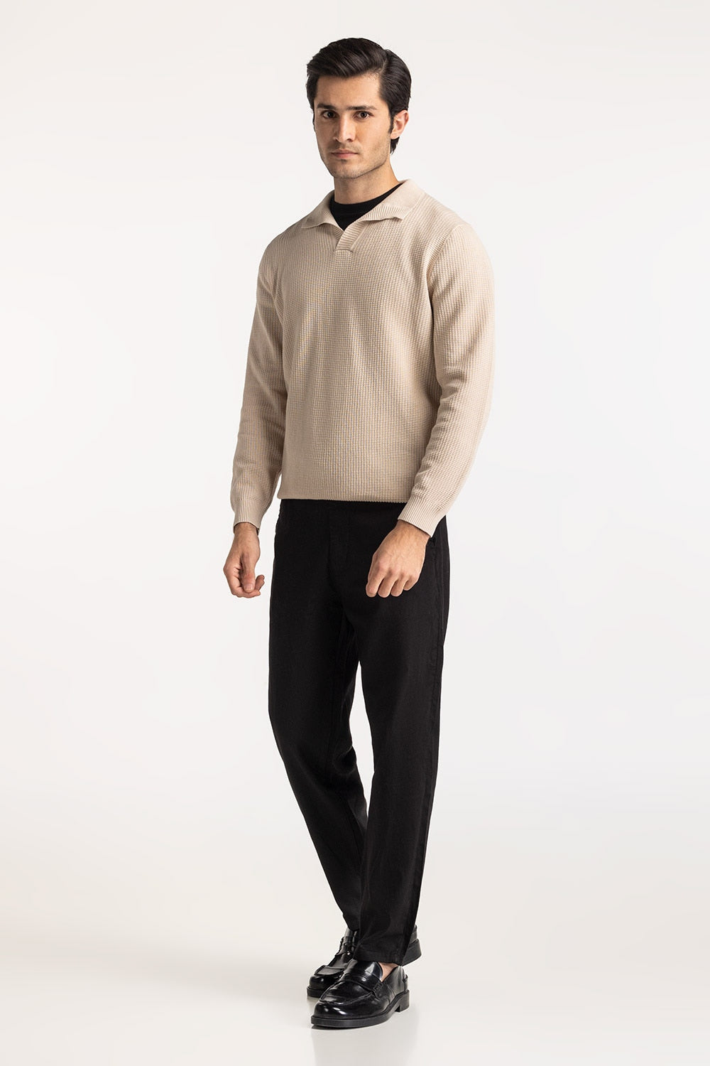 Sweater Knit Polo