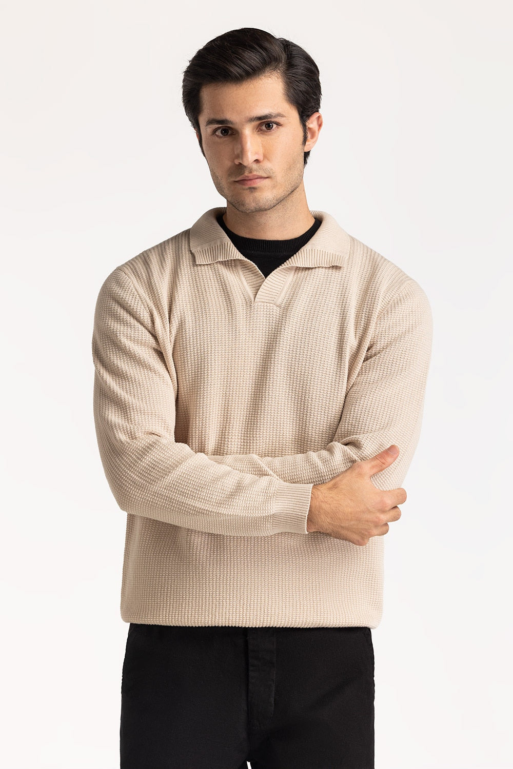 Sweater Knit Polo