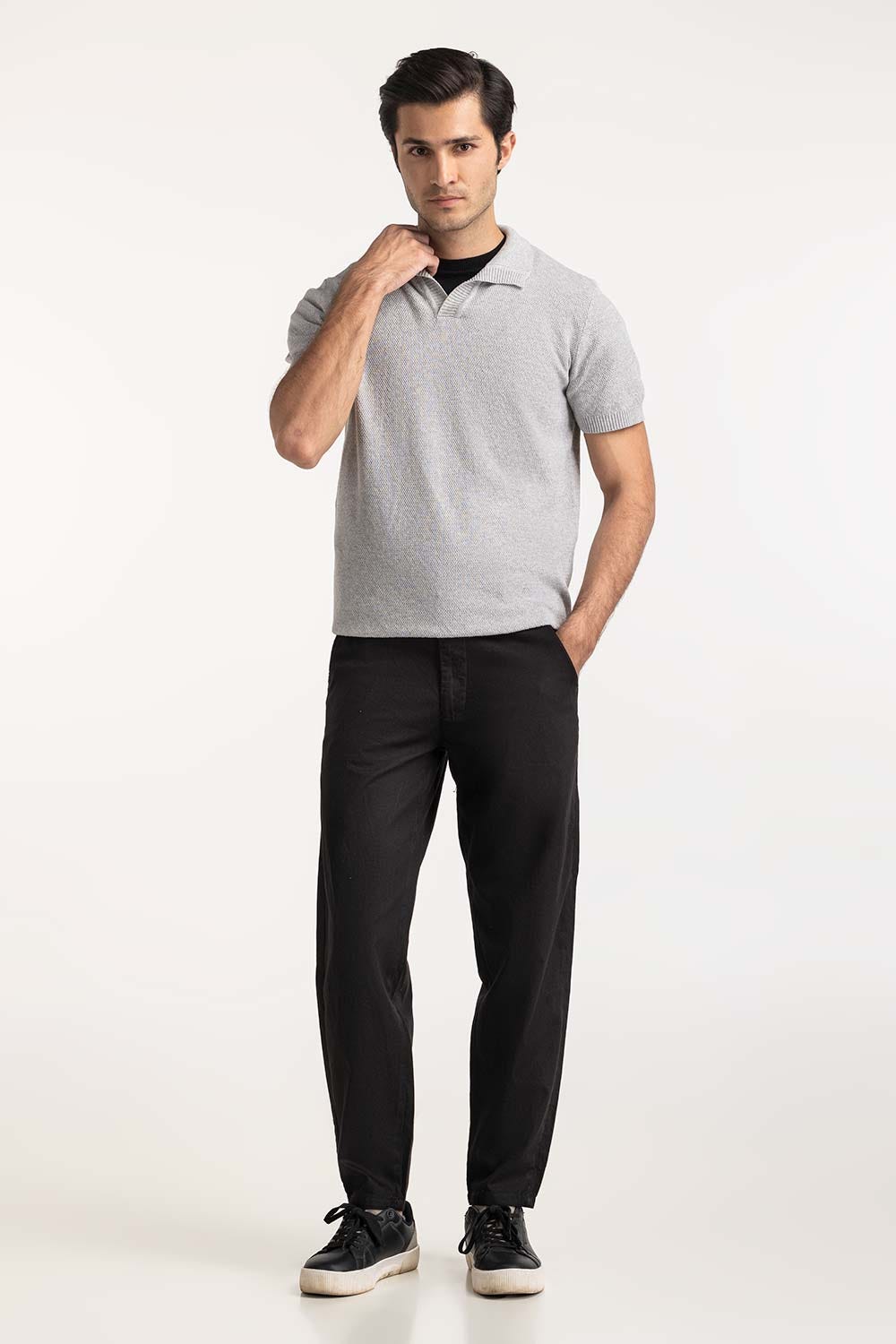 Sweater Knit Polo