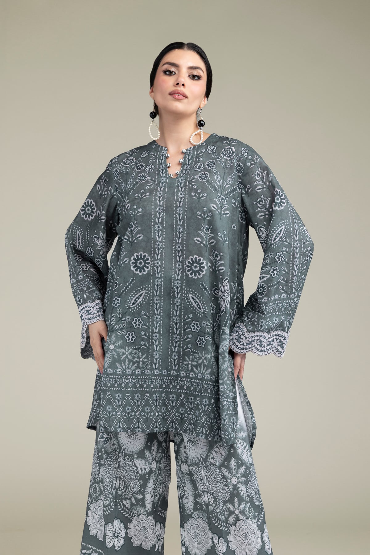 2-Piece Tailored Cambric
