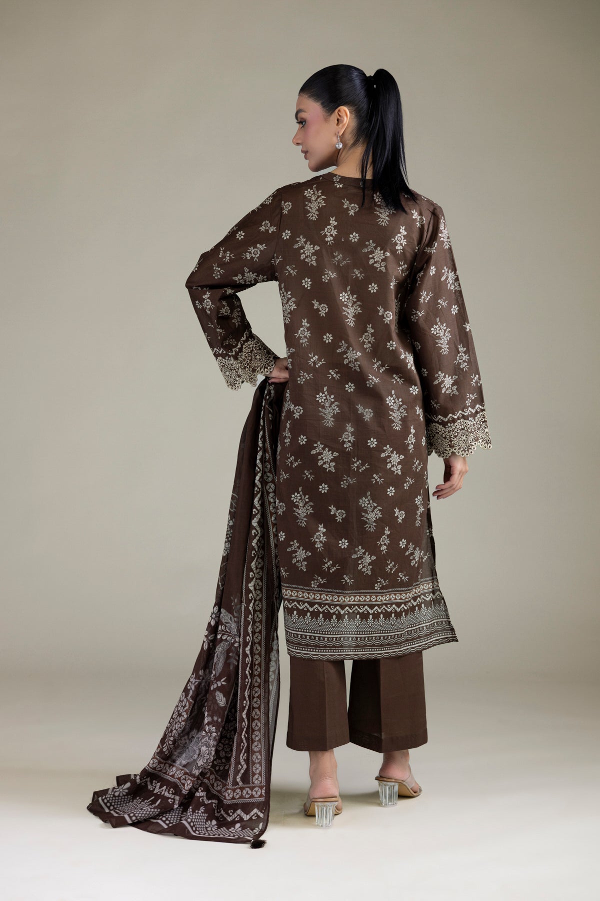 Brown Tailored 3-Piece