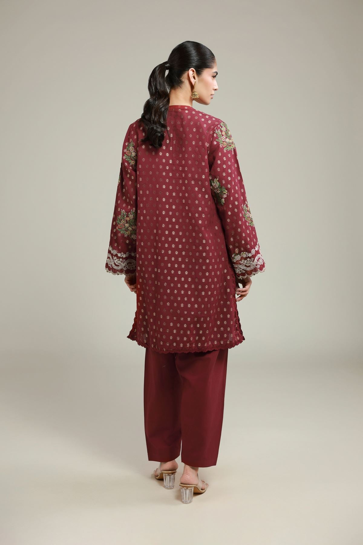 Maroon Tailored Suit