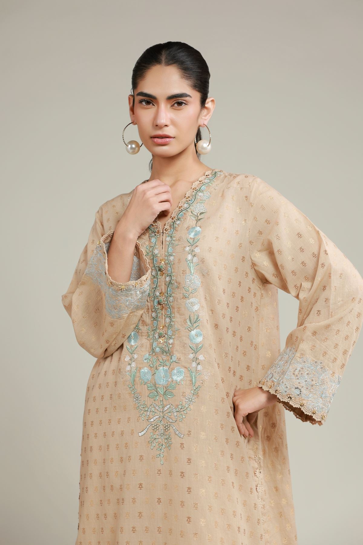 Jacquard 2 Piece Tailored