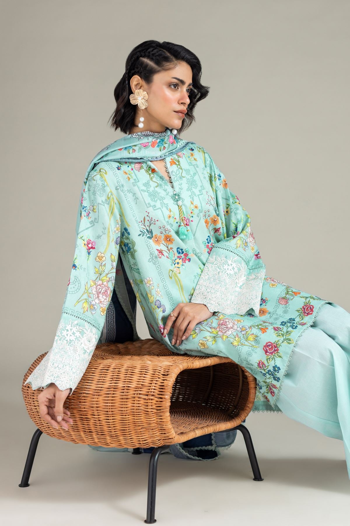 Floral 3-Piece Suit