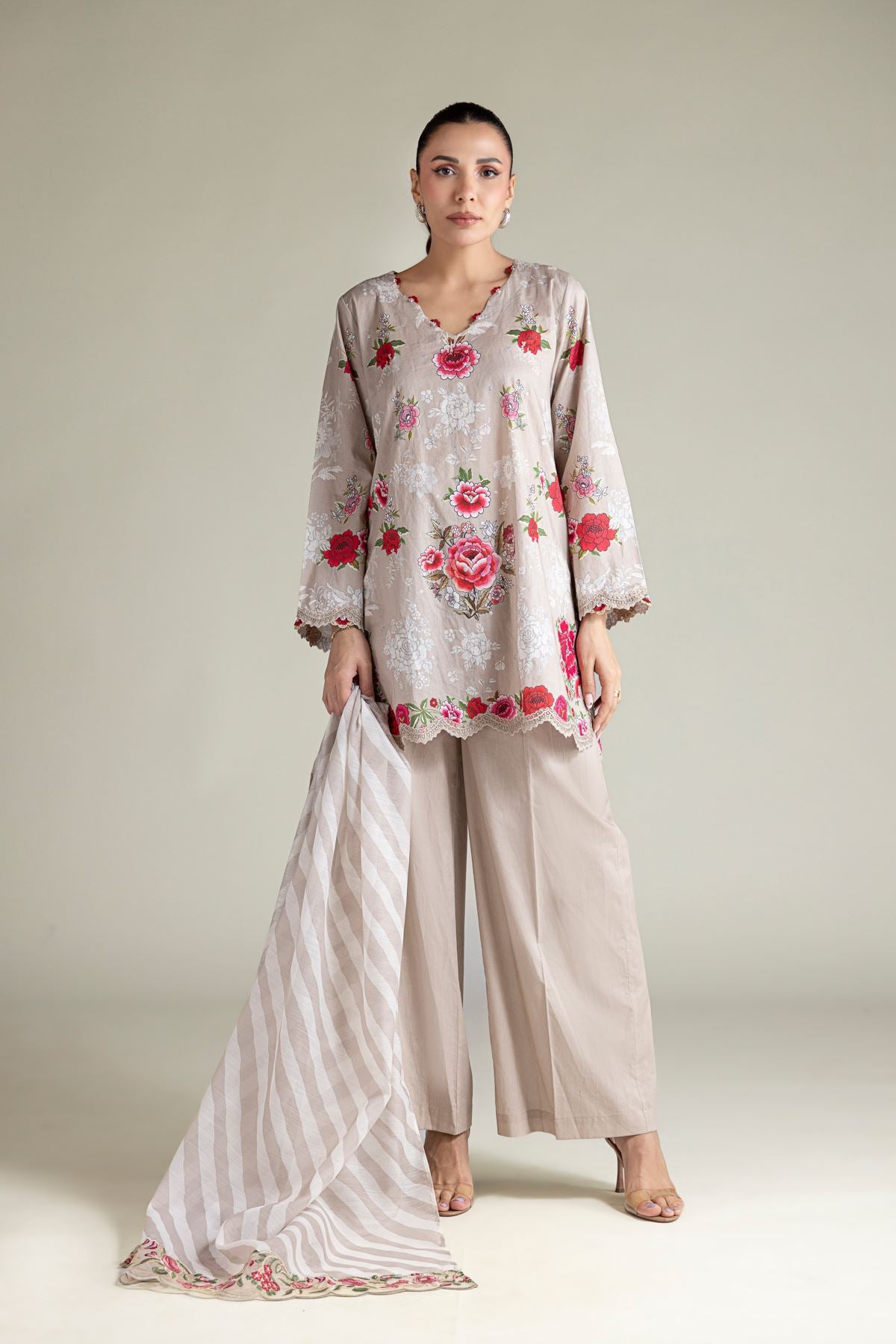 Floral Tailored 3-Piece