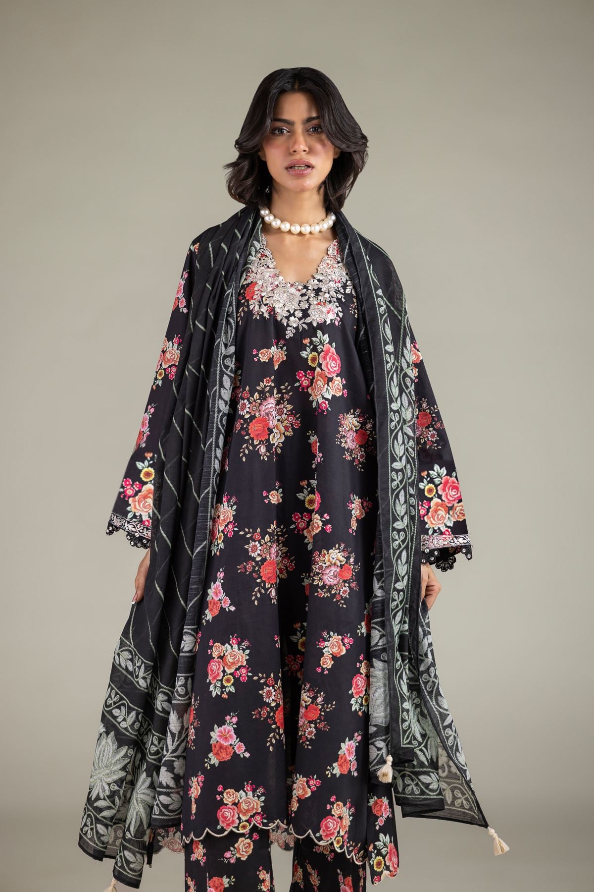 Tailored Floral 3-Piece