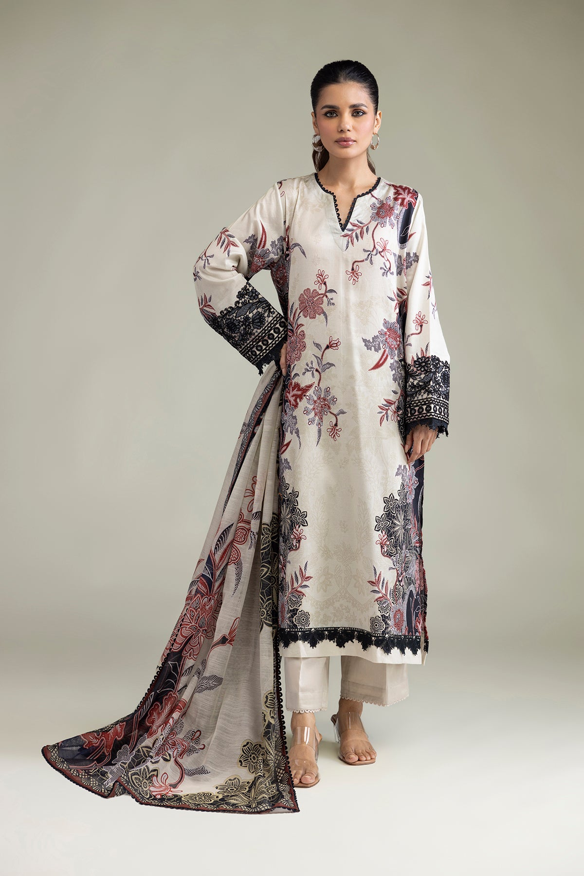 Lawn 3-Piece Tailored