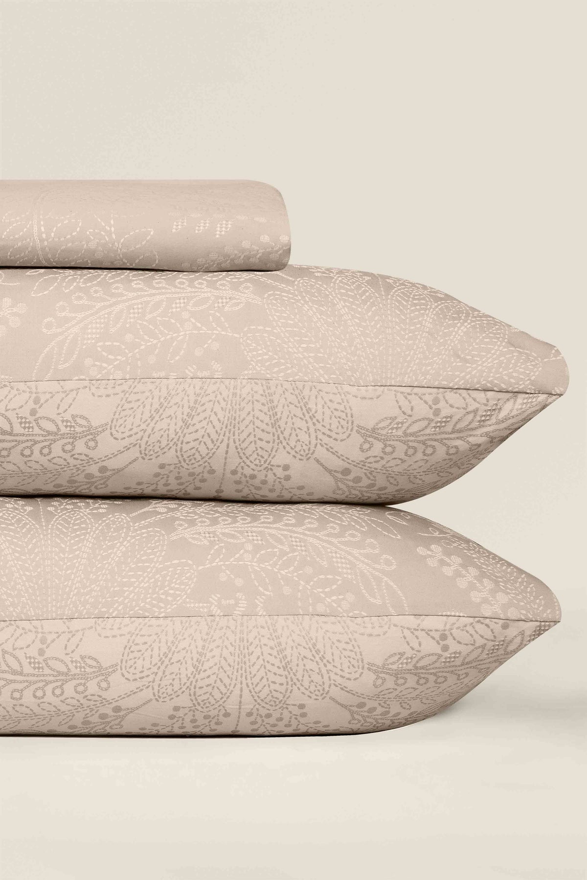 Tan Jacquard Throw