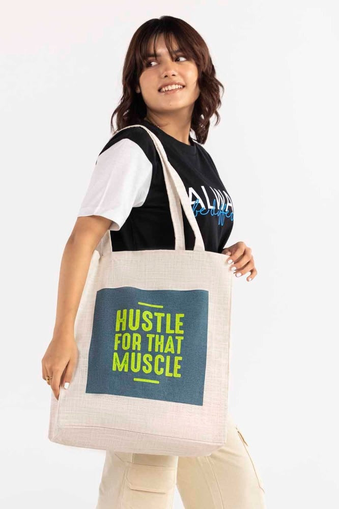 Hustle For That Muscle Tote Bag TB