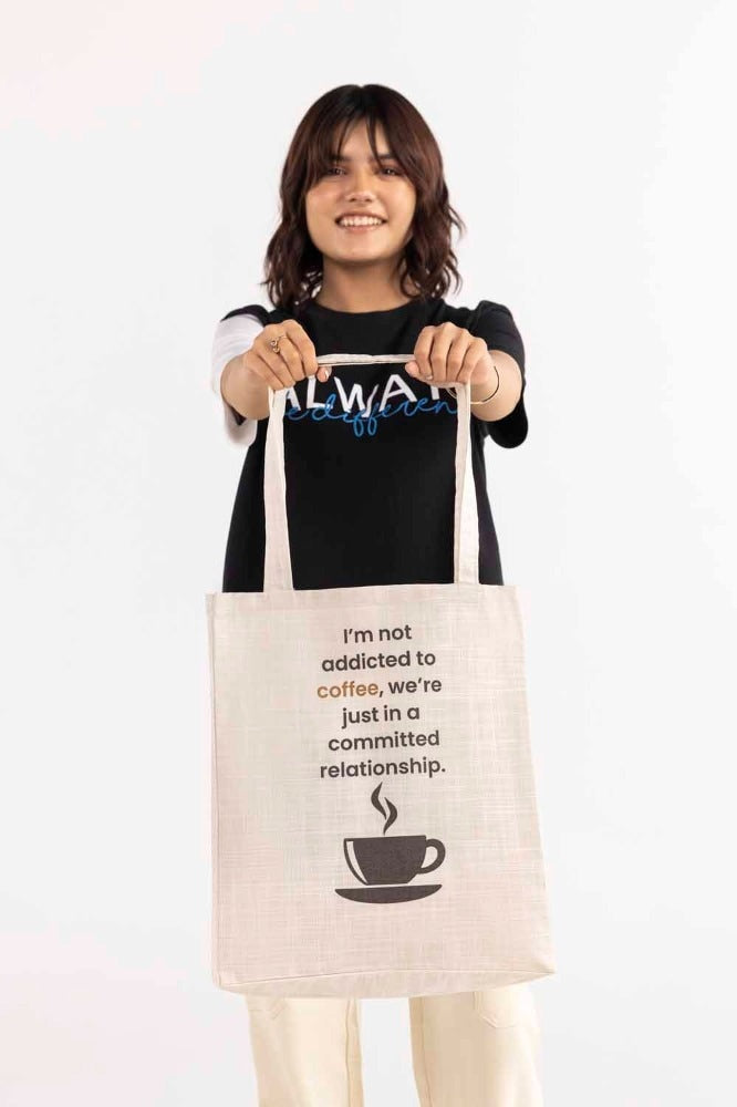 Addicted To Coffee Tote Bag TB