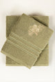 Tendril Combed Embroidered towel