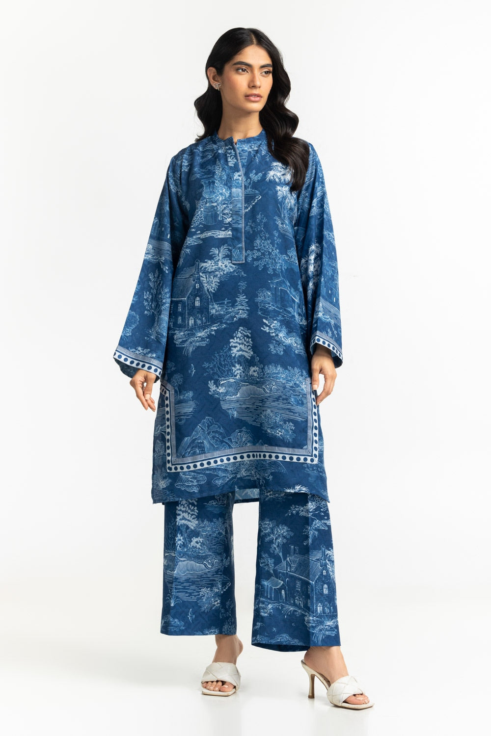 Textured Dobby Printed Co-Ord Set